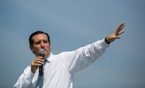 Sen. Ted Cruz (R-TX) speaks during the "Exempt America from Obamacare" rally.