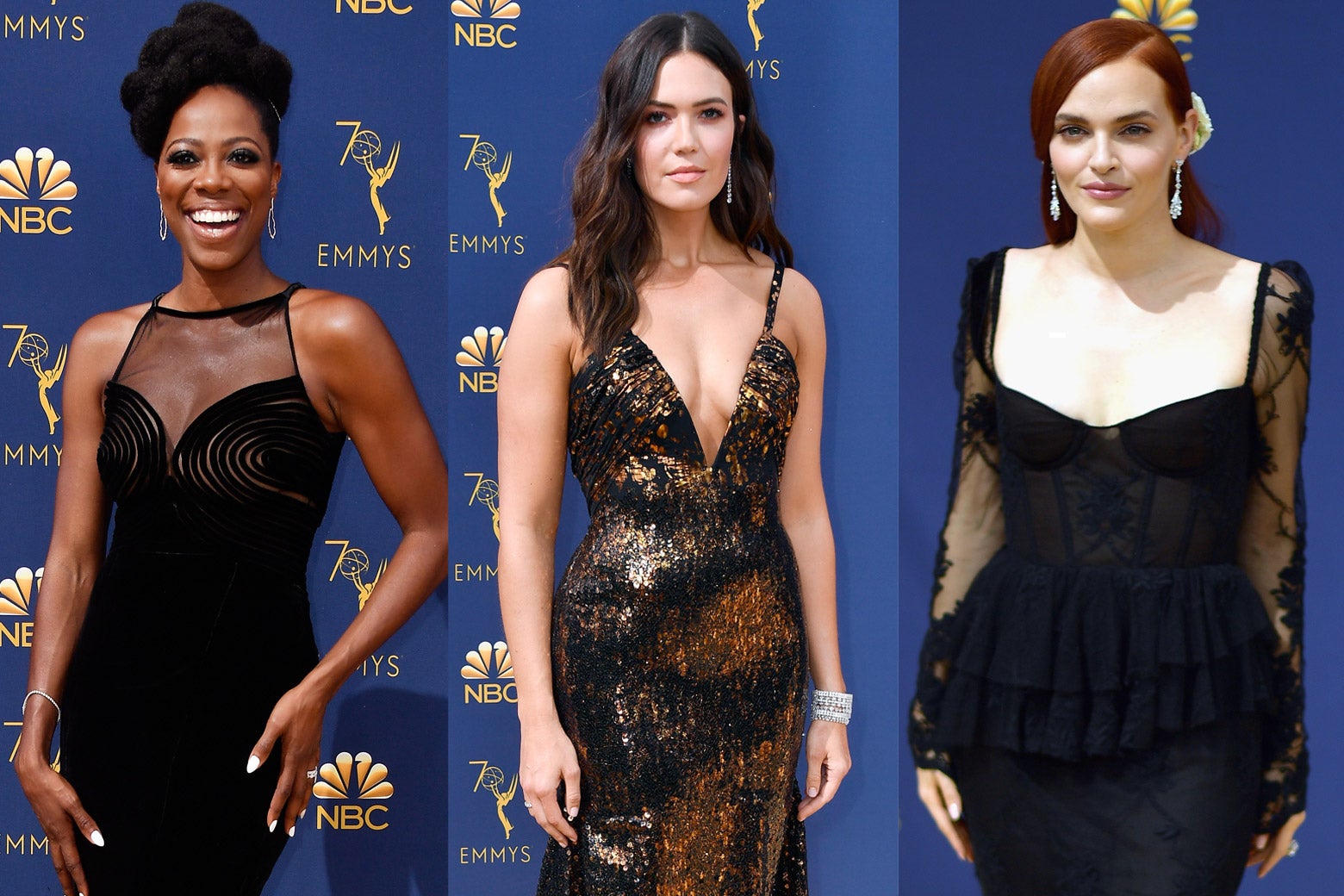 Yvonne Orji, Mandy Moore, and Madeline Brewer.