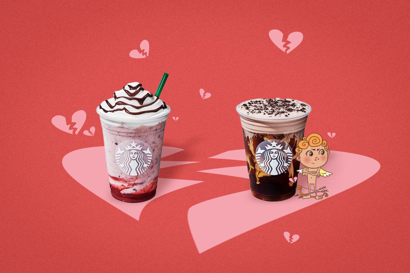 Starbucks Valentine’s Day seasonal drinks: This year’s Frappuccino special suggests a shift away from innovative flavors for the company.