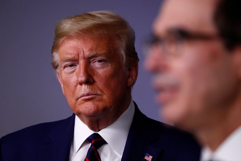 Trump’s coronavirus response shows he’s loyal only to himself.
