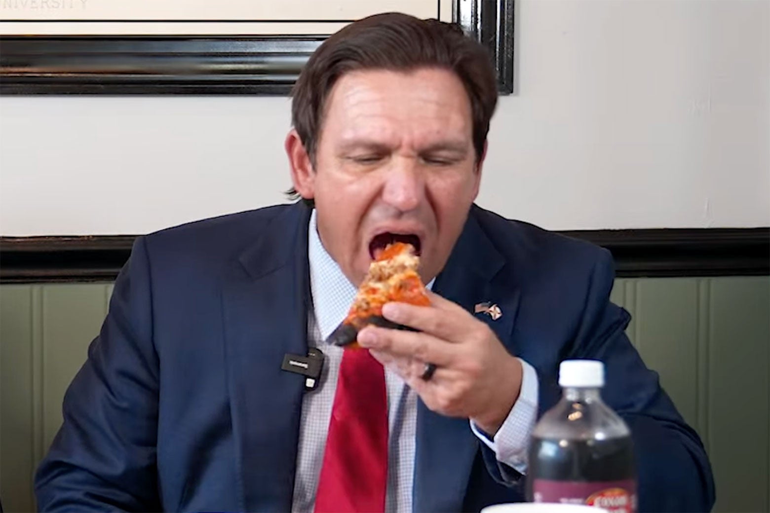 Ron DeSantis Has a Bizarre Strategy for Political Domination. It Involves Fistfuls of Fried Seafood.