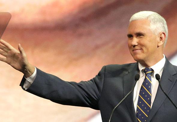 Indiana Governor Mike Pence.