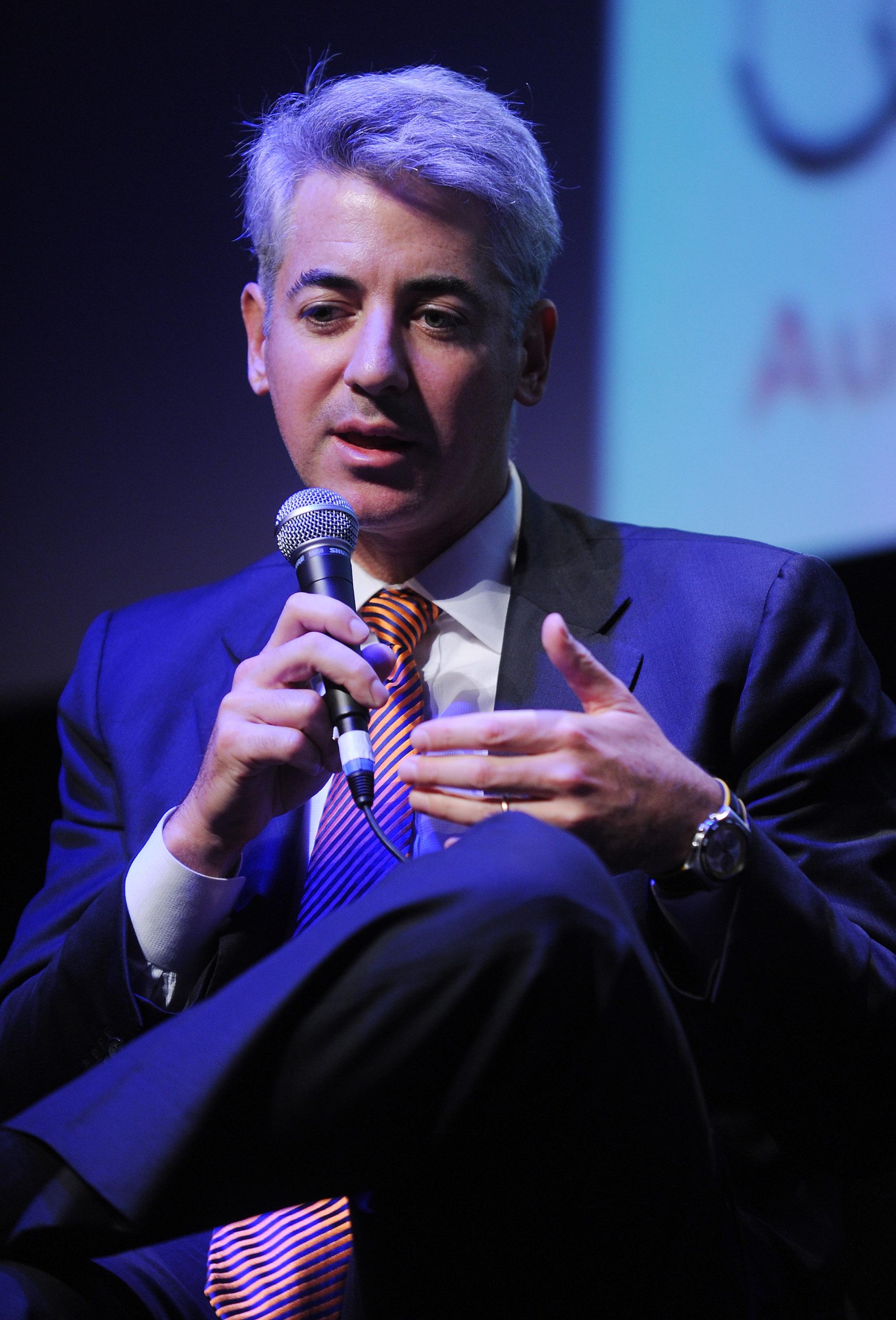 Pershing Square Capital Management CEO Bill Ackman speaks at the New York Film Festival.