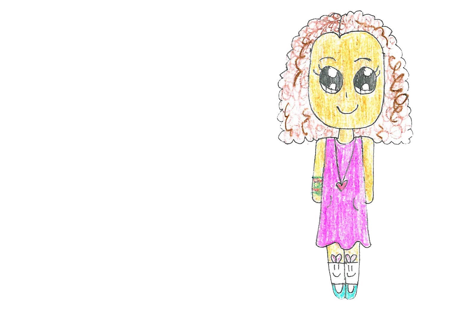 Self-portrait of Audrey Hall.