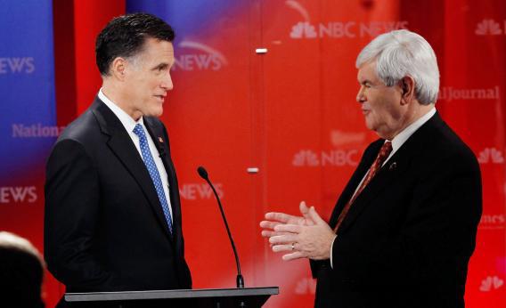 Mitt Romney and Newt Gingrich