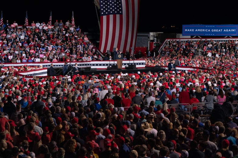 Trump Rally Saturday! 2 Georgia state lawmaker Vernon Jones crowd-surfs at Trump rally without a face mask.