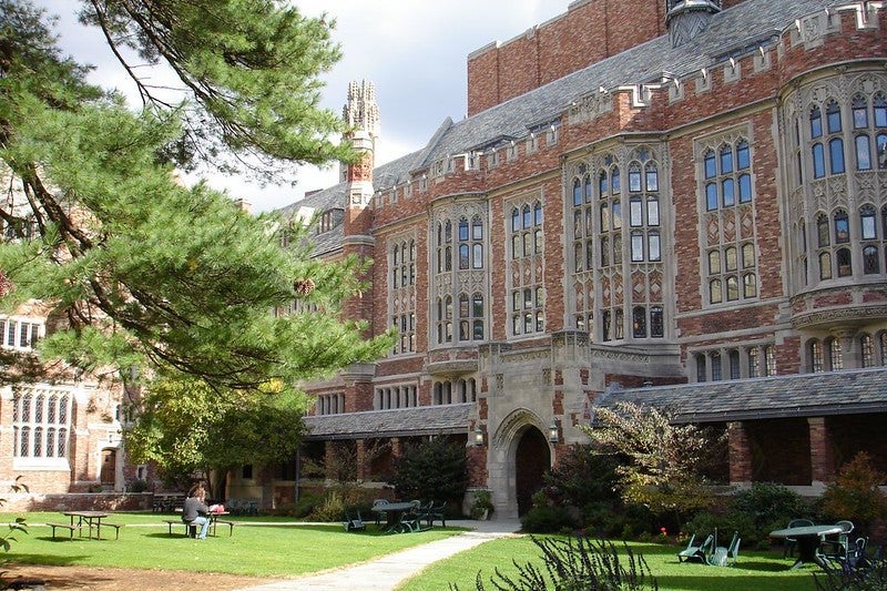 The Yale Law School courtyard.