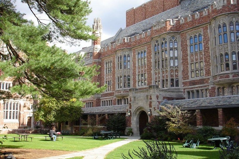 The Yale Law School courtyard.