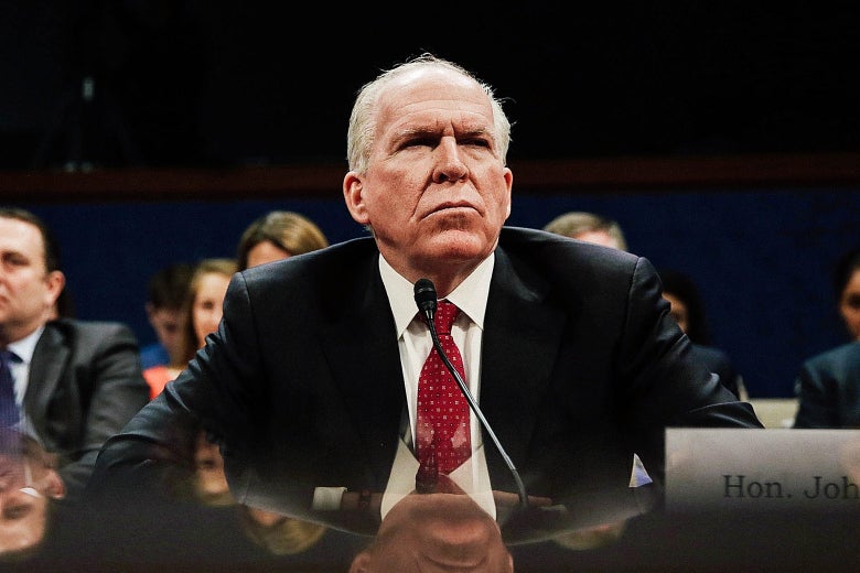 Former CIA Director John Brennan testifies before the House Permanent Select Committee on Intelligence on Capitol Hill on May 23, 2017.