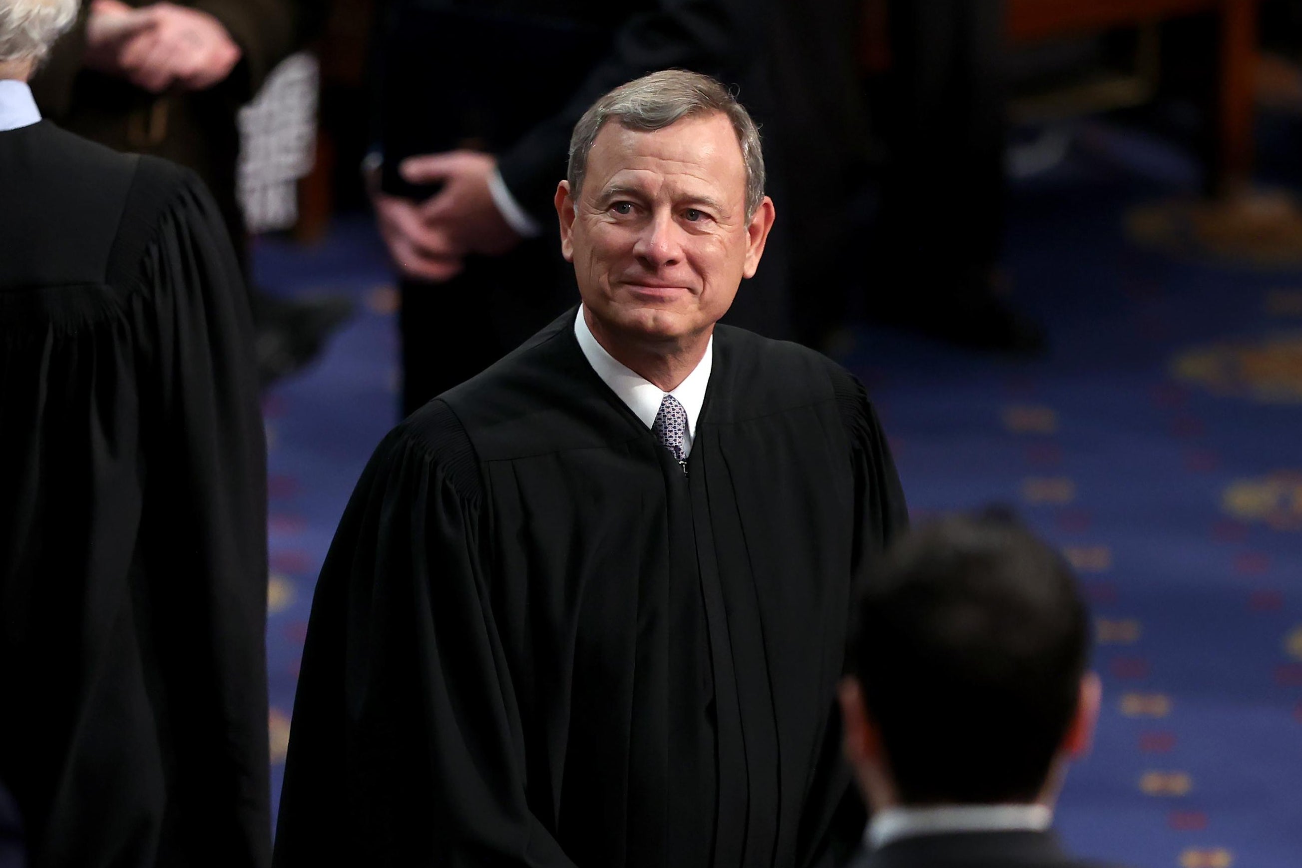 Chief Justice John Roberts in his robe