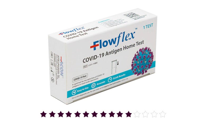 The FlowFlex rapid test.