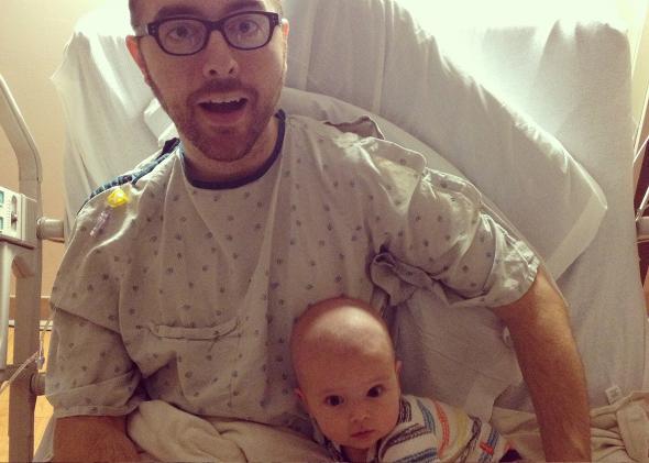 The author's husband and son in Minneapolis, 2014.