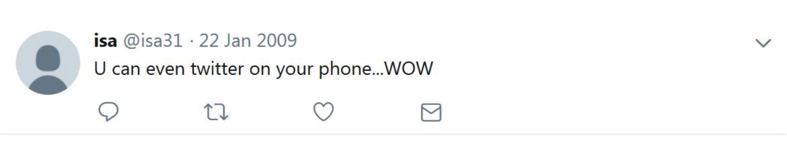 U can even twitter on your phone wow!