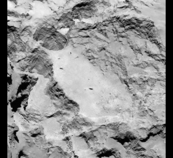 Rosetta landing spot A