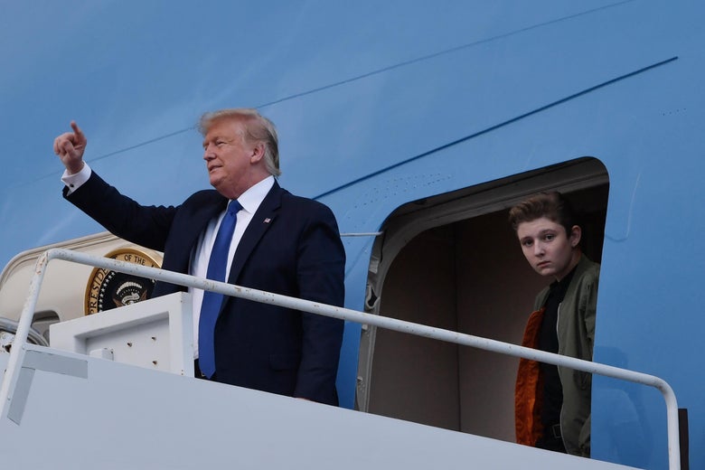 Rescue Barron Trump The Online Rumor And Meme About The President S Son Explained - plane rescuse game roblox