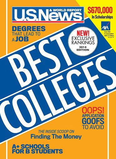 Courtesy US News Best Colleges.