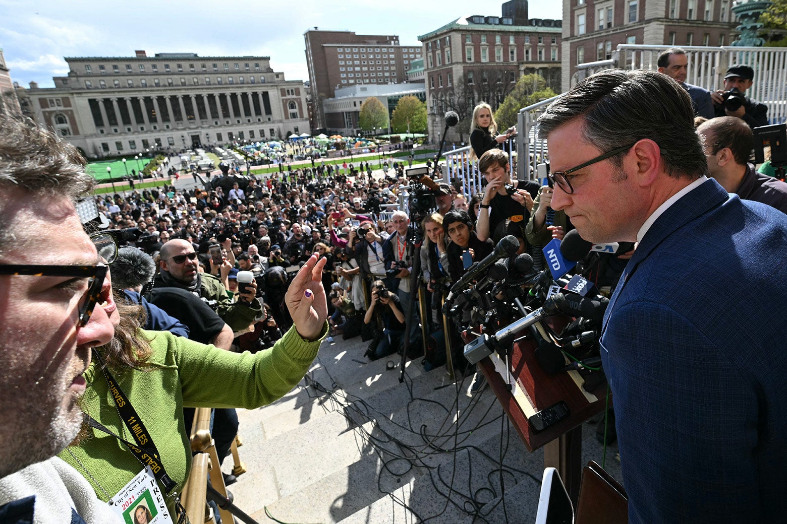 Have College Protesters Saved Mike Johnson&rsquo;s Job?