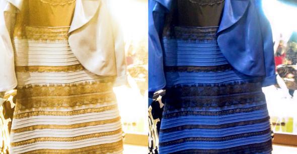 white and gold dress illusions