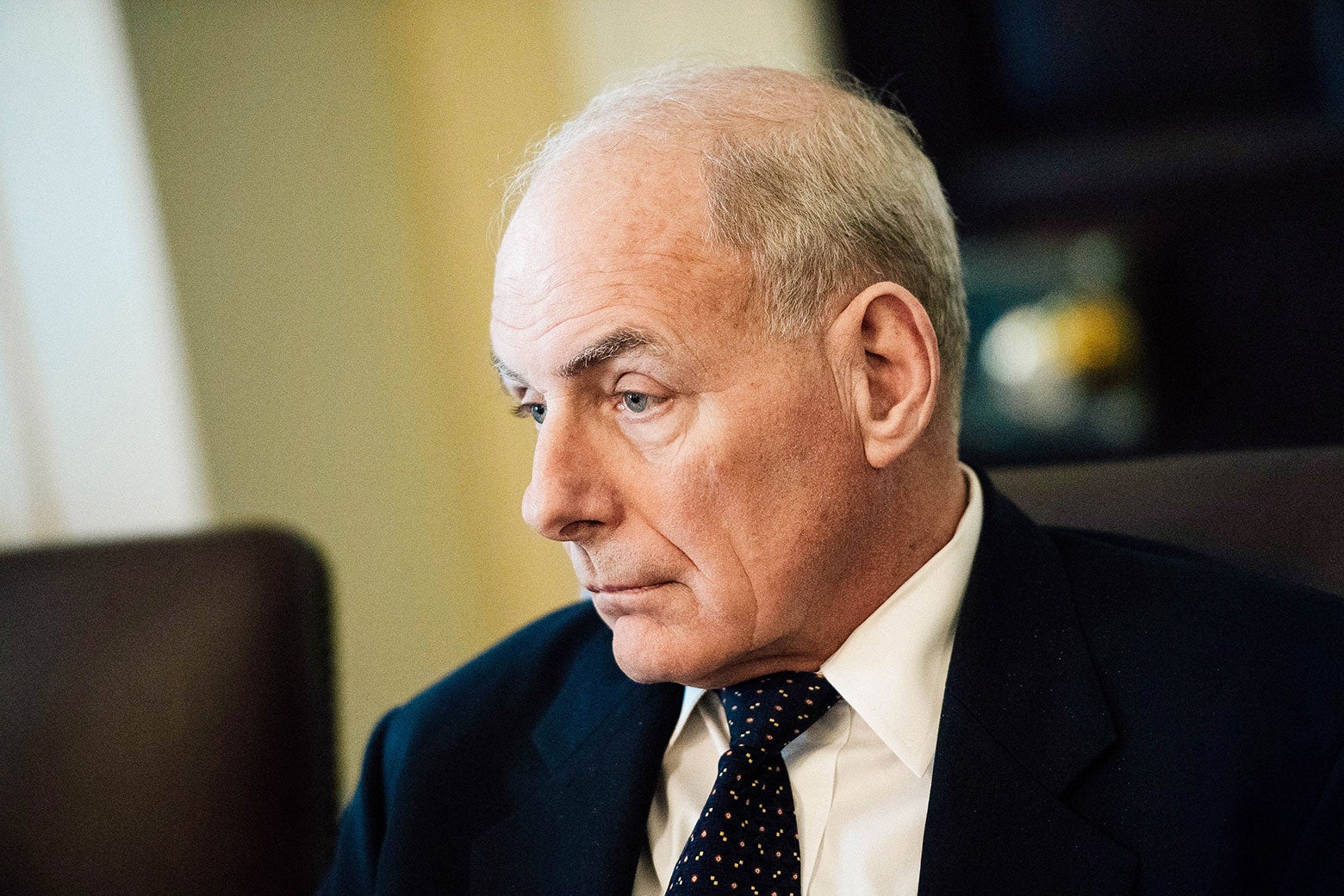 White House Chief of Staff John Kelly attends a Cabinet meeting with President Donald Trump at the White House on Nov. 20.