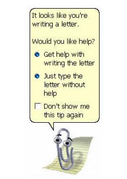 "Clippy" from Microsoft Word. 