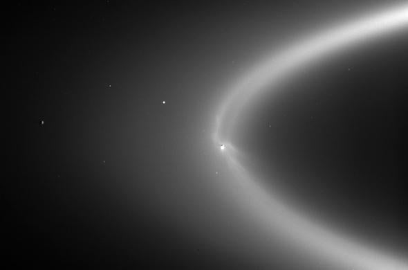 Enceladus in the ring