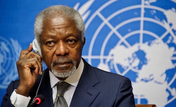 Arab League Special Envoy for Syria, Kofi Annan.
