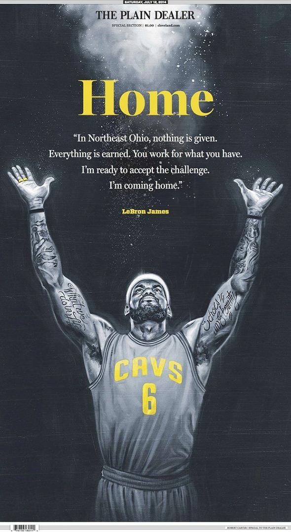 lebron back to cleveland 2014