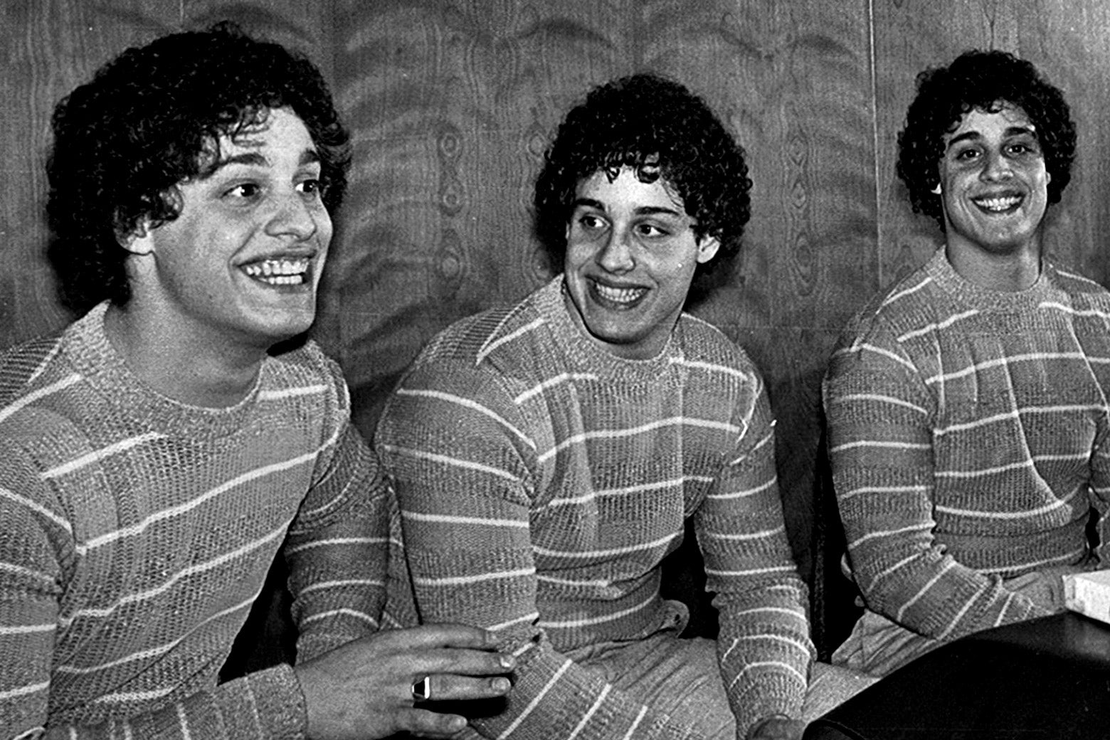 Bobby Shafran, Eddy Galland, and David Kellman—triplets who were separated for science.
