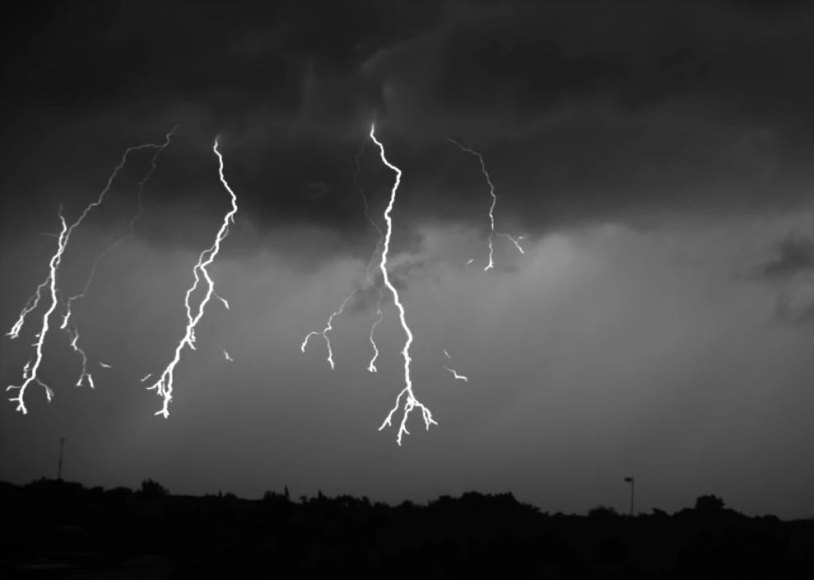 Lightning storm in super slow motion video from Florida researchers.