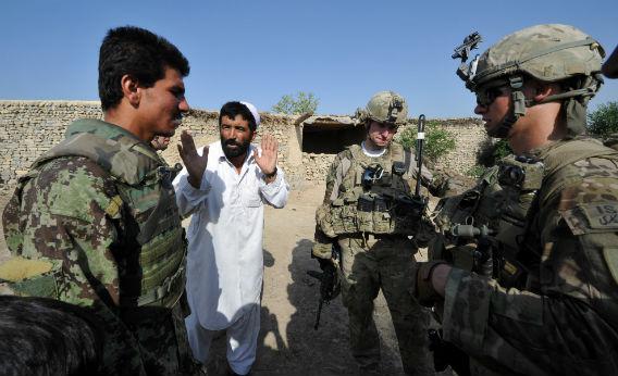 A soldier translator in Afghanistan