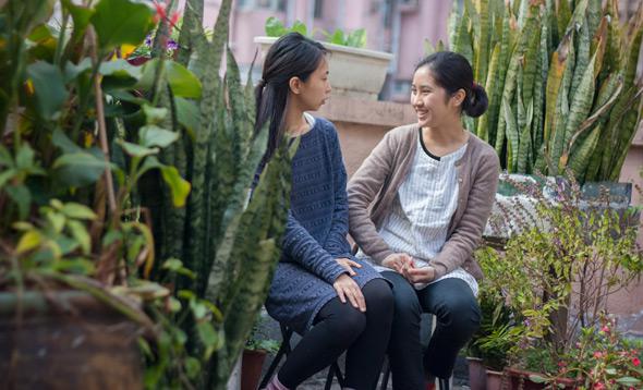 Sum Wing Man and Step Au are members of Yau Ma Tei Gardener, a group that runs workshops and a rooftop community garden in Kowloon, Hong Kong.