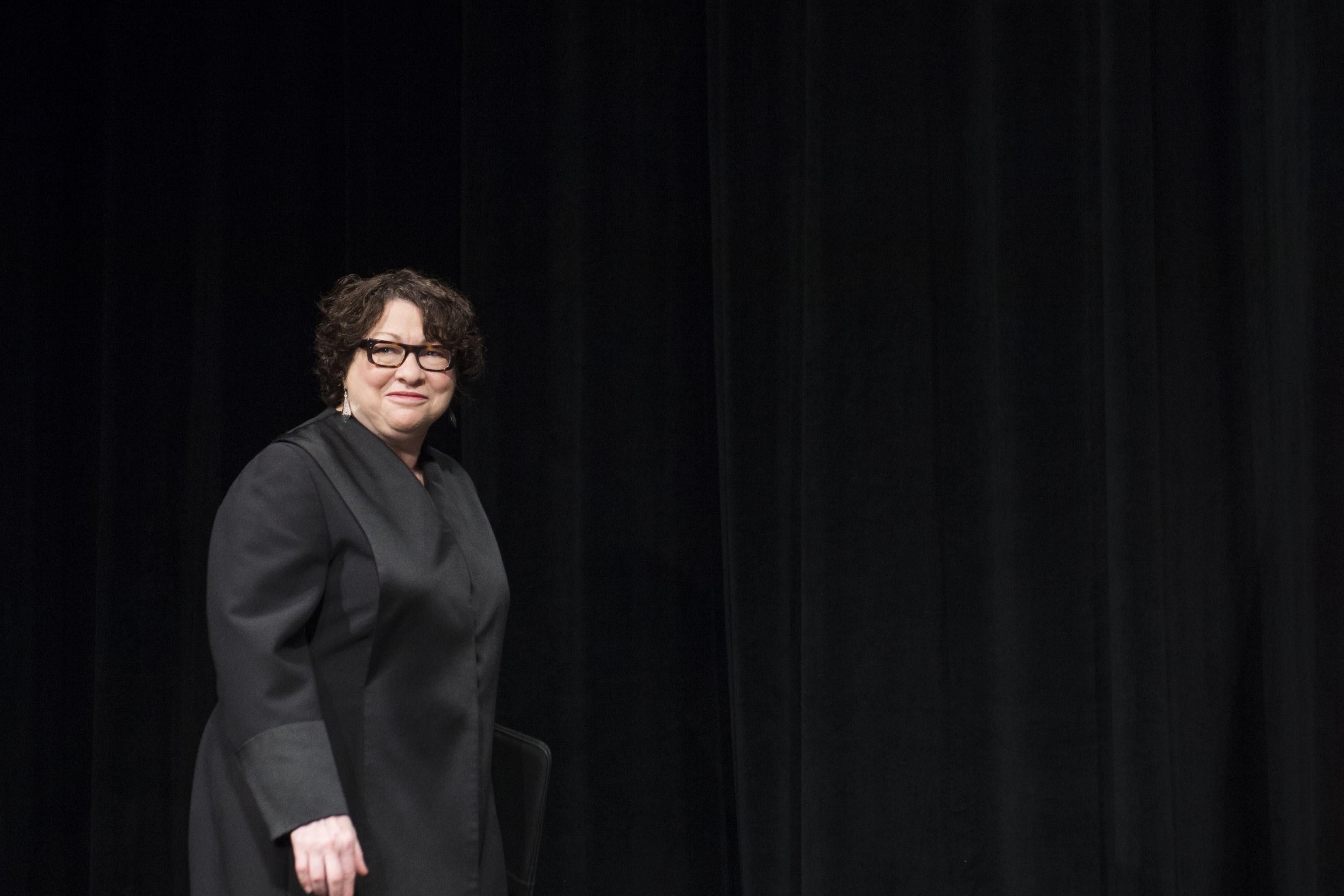 Supreme Court Justice Sonia Sotomayor at the Warner Theatre in Washington, DC, June 17, 2015. 