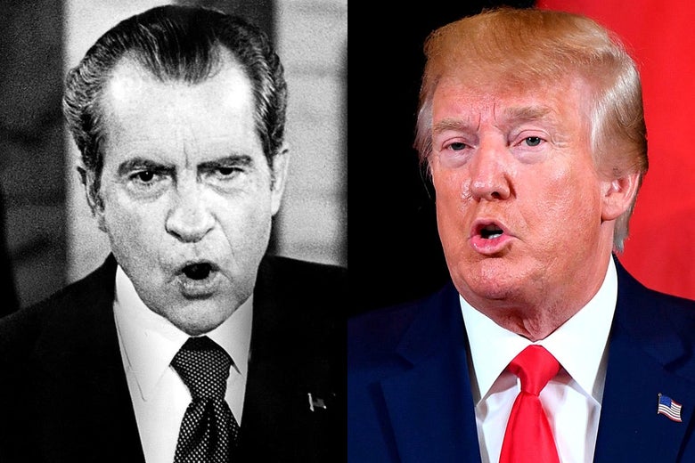 Richard Nixon and Donald Trump.