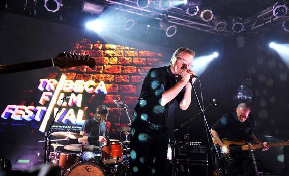 Matt Berninger of The National performs on stage at the Opening Night After Party and Performance during the 2013 Tribeca Film Festival.