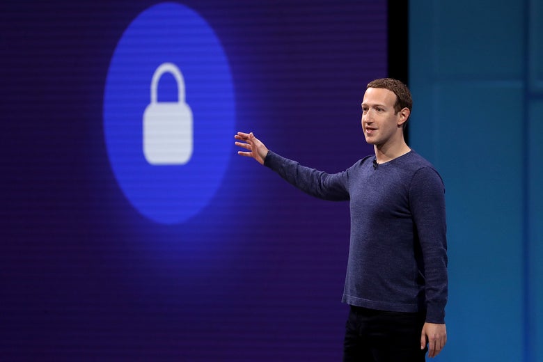 Mark Zuckerberg speaks during the F8 Facebook Developers conference on May 1 in San Jose, California.