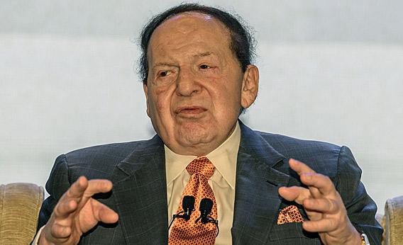 Las Vegas casino boss Sheldon Adelson.