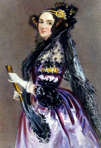 Watercolor portrait of Ada Lovelace