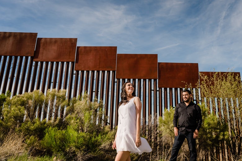 How one couple split by the border is affected by coronavirus restrictions.