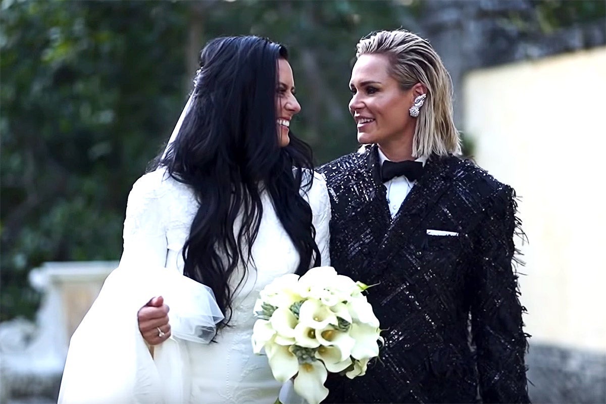 Why Ashlyn Harris and Ali Krieger’s wedding was catnip for queer fans.