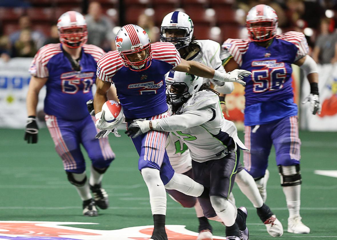 The Salt Lake Screaming Eagles, a football team controlled by fans with smartphones.