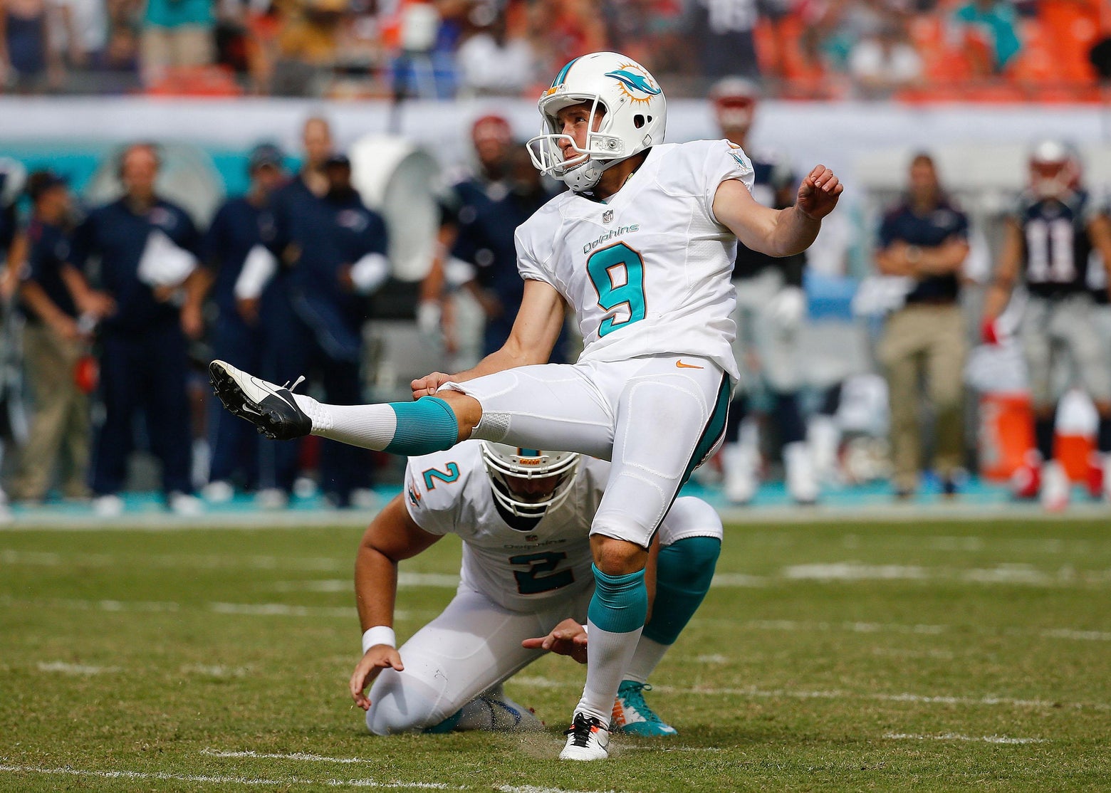 Caleb Sturgis kickball injury Dolphins kicker felled by irony.