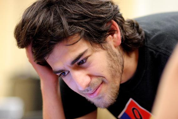 Aaron Swartz at a Boston Wiki Meetup in August 2009.