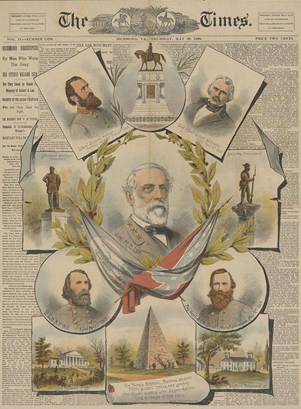 Cover page for the commemorative edition of the Richmond Times, May 29, 1890.