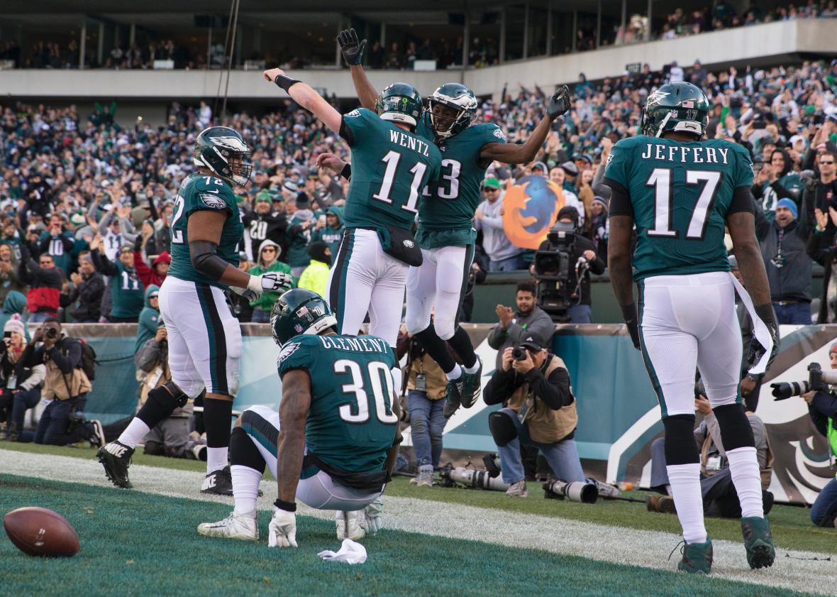 See the Eagles celebrate their way through the season