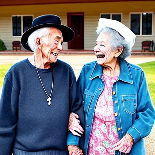 Another creepy, computer-generated couple holding hands.
