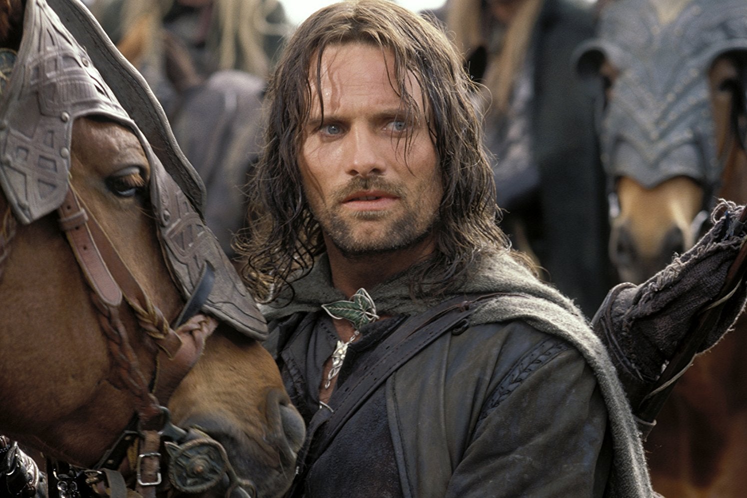 Viggo Mortensen as Aragorn in Lord of the Rings. Also, a horse.