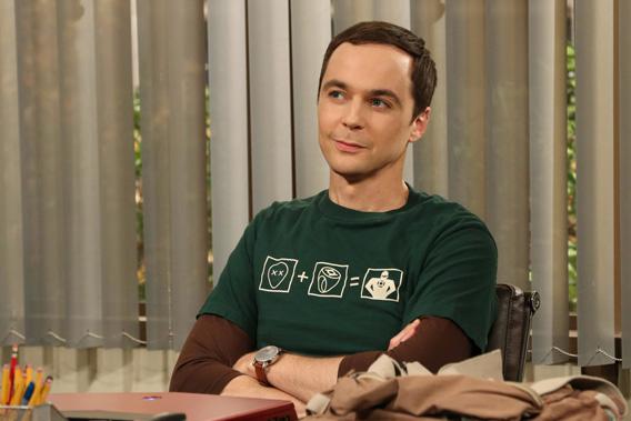 Jim Parsons as Sheldon on The Big Bang Theory.