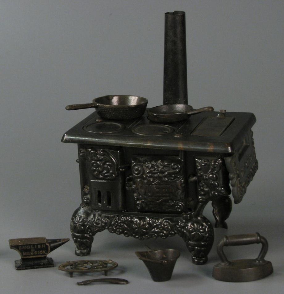 antique toy stove 