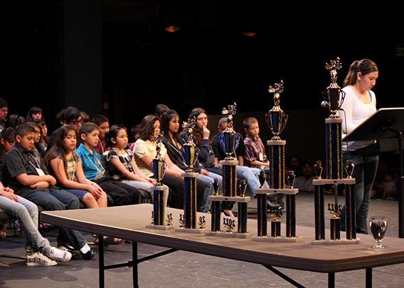 New Mexico students at the state Spanish Spelling Bee in April 2011.