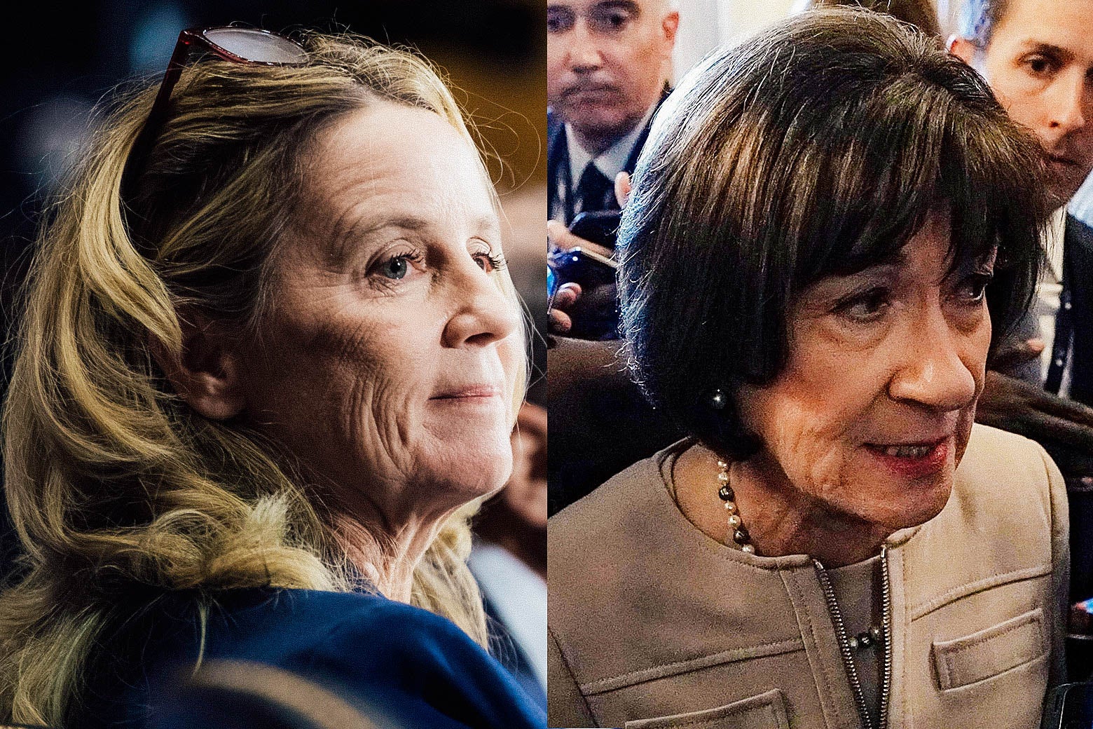 Christine Blasey Ford and Susan Collins.